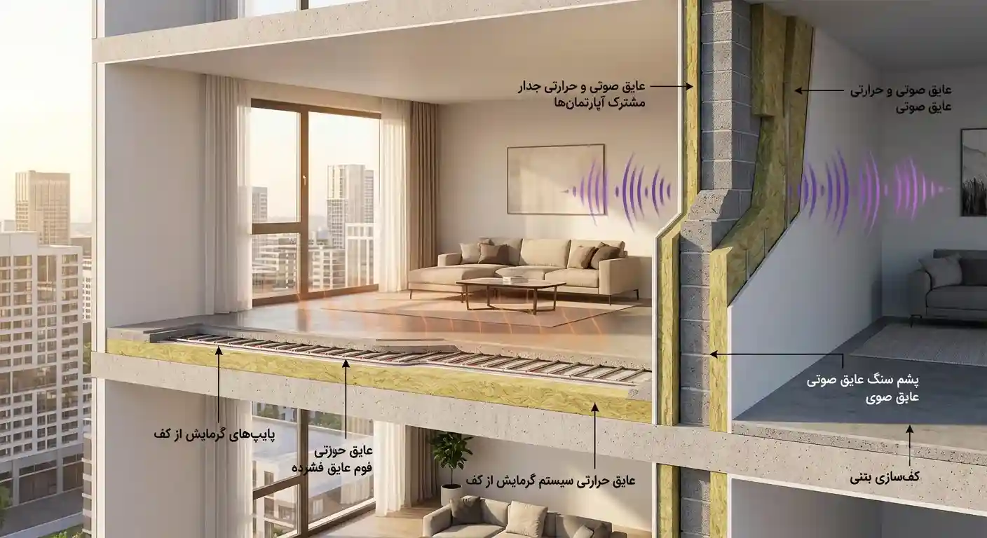 عایق کاری ساختمان مسکونی